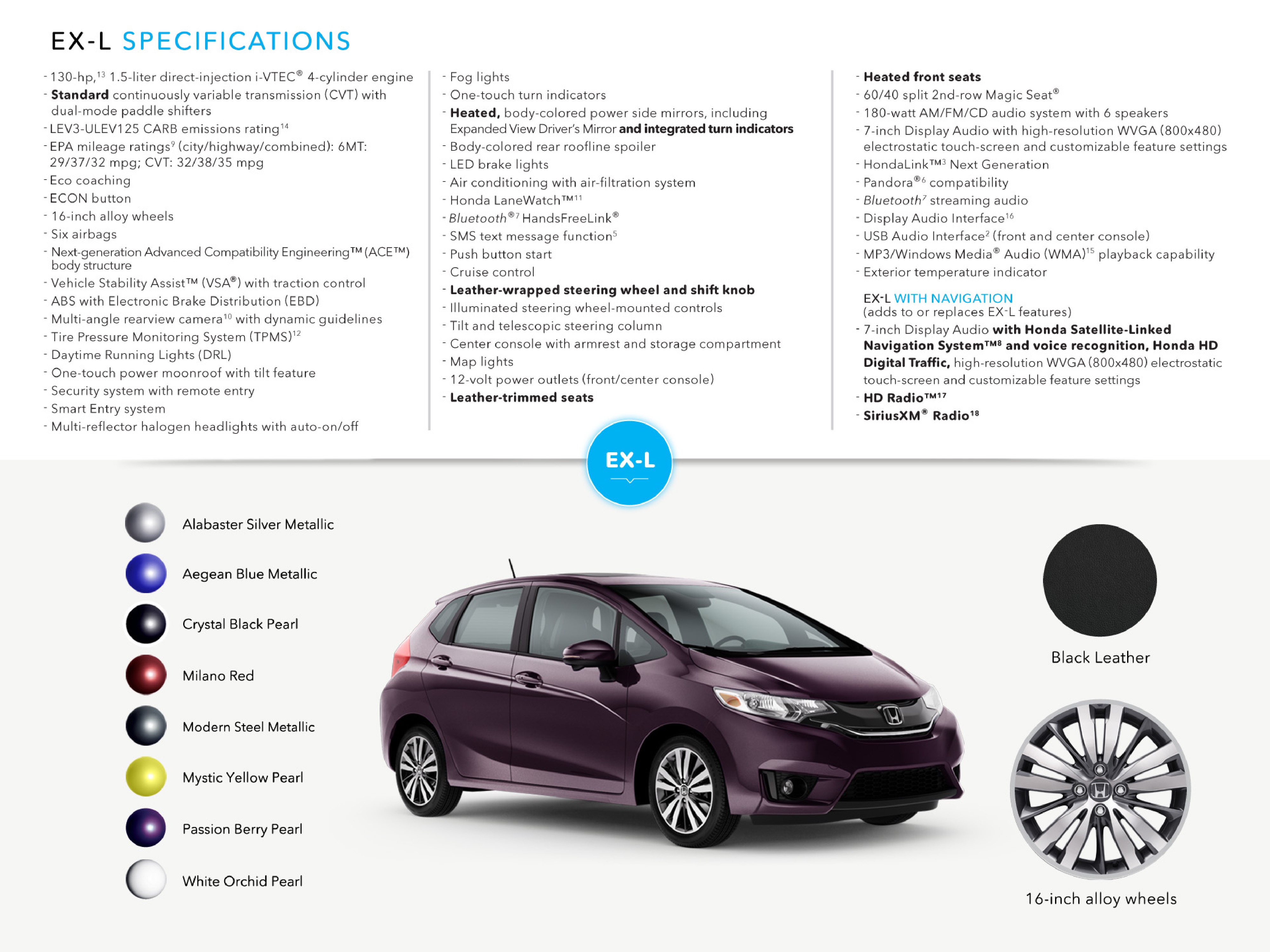 2015 Honda Fit Brochure Page 5